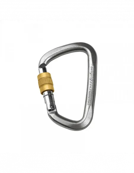D Steel Screw Lock Carabiner