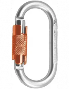 Καραμπίνερ Oval Steel 2Lock