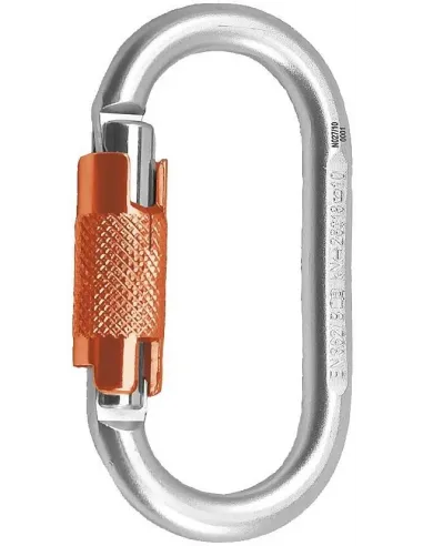 Oval Steel 2Lock Carabiner