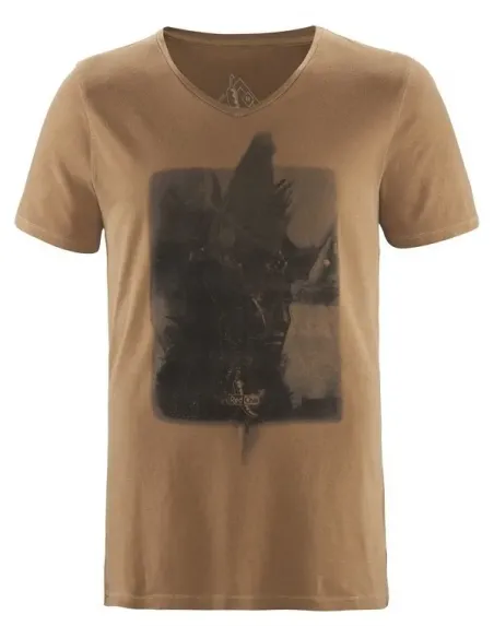 T-shirt ETU Tabacco bruin L