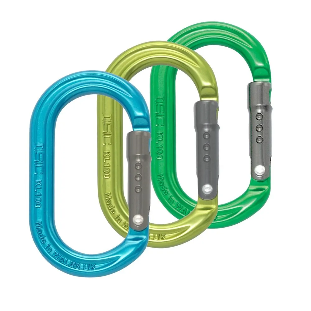 Karabiner Accessory Straight Gate : Farbe - Limette