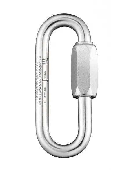 Mosquetón Oval 5mm Long - Acero Inoxidable