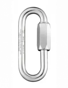 Long Zinc-Plated Steel - Oval 3mm Carabiner