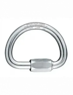 Zinc-Plated Steel - Half Moon 10mm CE EN Carabiner