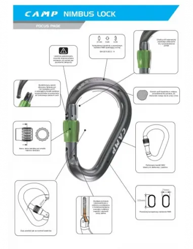 HMS Nimbus Lock Fuchsia Carabiner