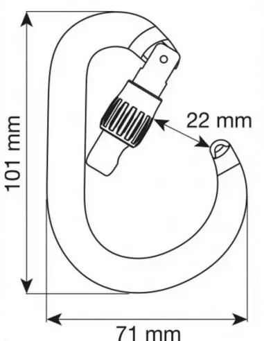 HMS Nimbus Lock Fuchsia Carabiner