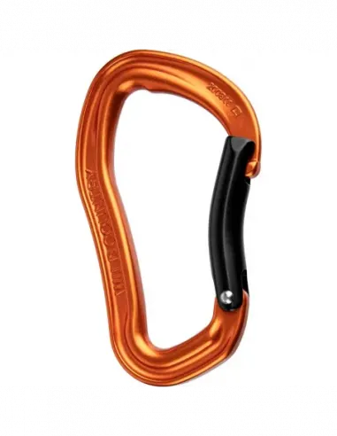 Karabiner Electron Bent Gate Orange/Schwarz