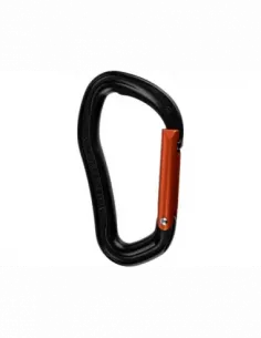 Electron Straight Gate zwart/oranje karabijnhaak