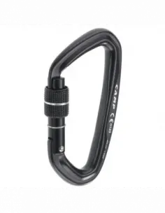 Atlas Lock Screw Lock Black Carabiner