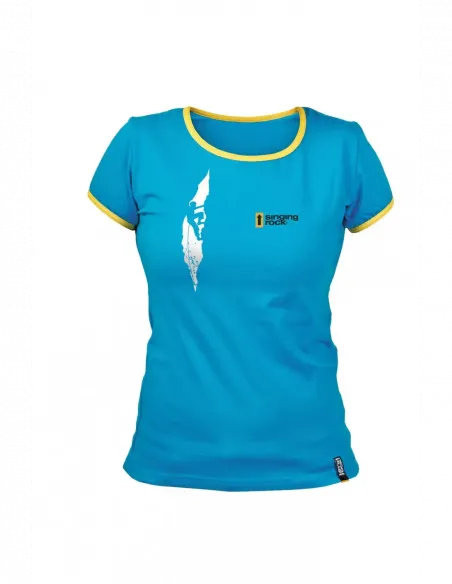 T-shirt Blue Crack dames