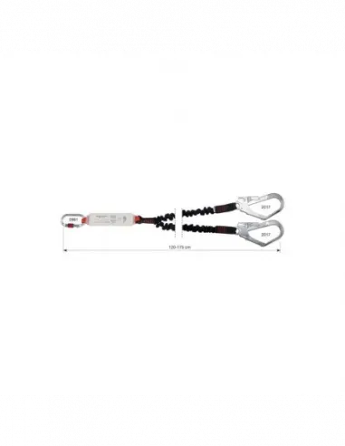 Shock Absorber Rewind Double 120-175cm with Connectors