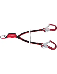 Retexo Rewind Y leeflijn 175 cm met ANSI-karabiners