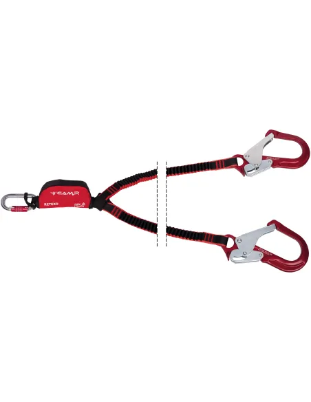 Retexo Rewind Y Lanyard 175 cm with ANSI Carabiners