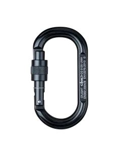 O'Light Screw Lock Black Carabiner