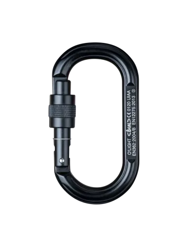 O'Light Screw Lock Μαύρο Καραμπίνερ