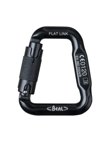 Karabiner Flat Link Schwarz