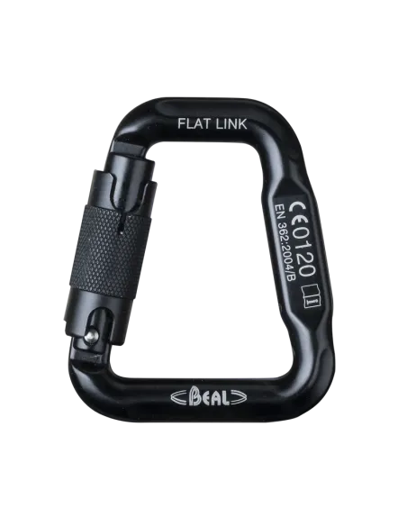 Karabiner Flat Link Schwarz