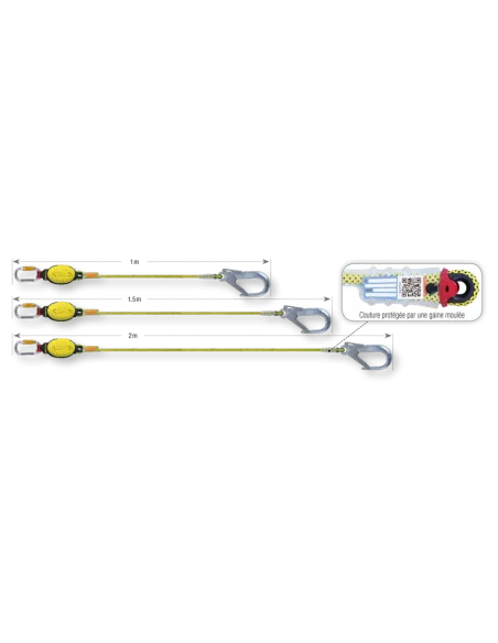 Dynapro Air Hook 1,5m Lanyard