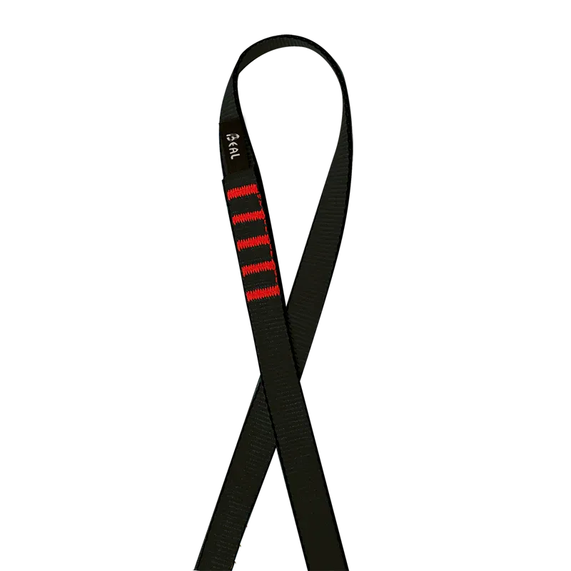 Bandschlinge Flat 18mm : Farbe - Schwarz, Länge - 40 cm