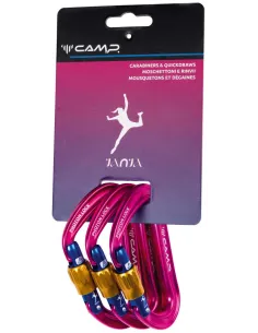 Καραμπίνερ Photon Lock Janja Fuchsia (συσκευασία 3 τεμ.)