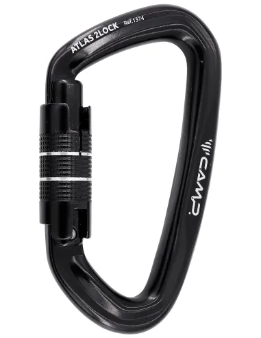 Karabiner Atlas 2Lock Schwarz