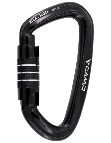 Atlas 3Lock Black Carabiner