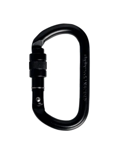 Oval Steel Screw Lock Carabiner