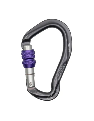 Be Link Screw Lock Karabiner Mattgrau