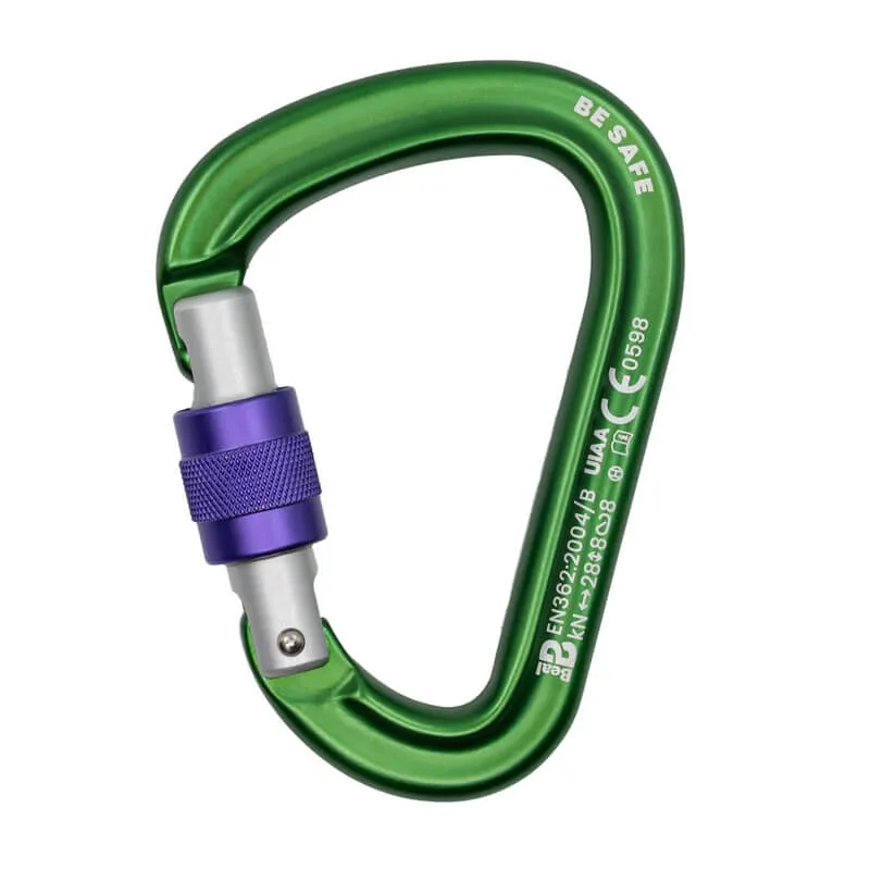Karabiner Be Safe : Farbe - Matt Green