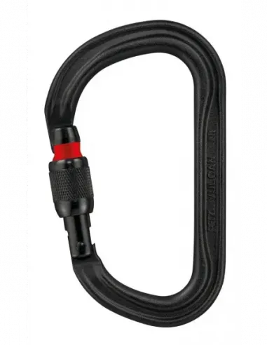 Καραμπίνερ Vulcan Screw Lock μαύρο