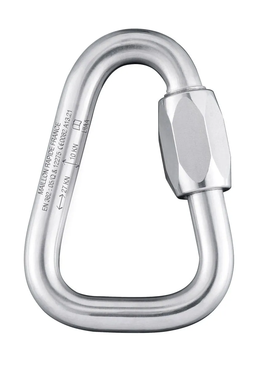Karabiner Verzinkter Stahl - Delta 8mm CE EN