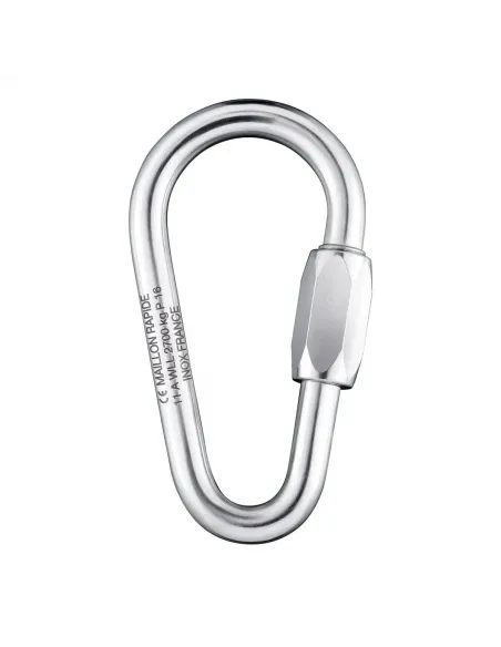 Elforzinket stål - Pear 10mm karabinhage