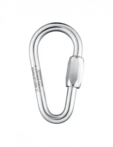 Elforzinket stål - Pear 12mm karabinhage