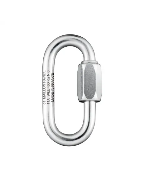 Forzinket stål - Oval 3mm stålkarabinhage