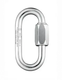 Zinc-Plated Steel - Oval 8mm CE EN Carabiner