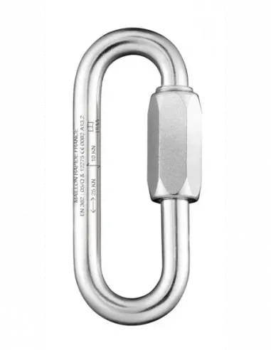 Mosquetón Oval 8mm Long - Acero Inoxidable