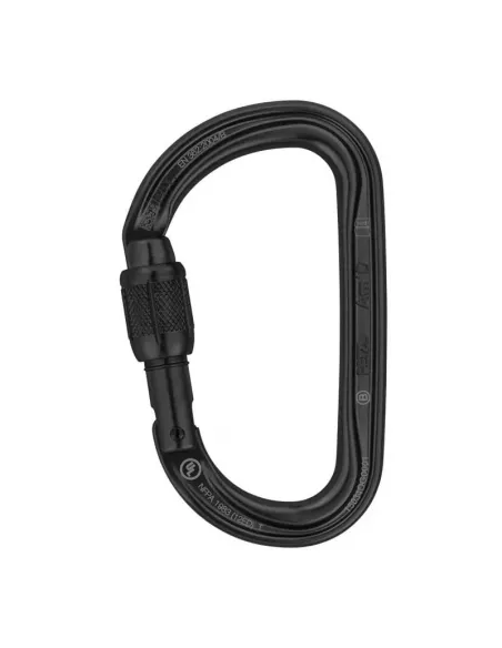 Am'D Screw Lock Black Carabiner