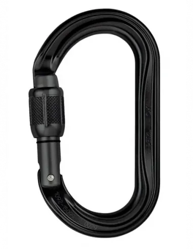 OK Screw Lock Black Carabiner