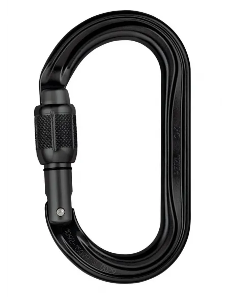 Καραμπίνερ OK Screw Lock μαύρο