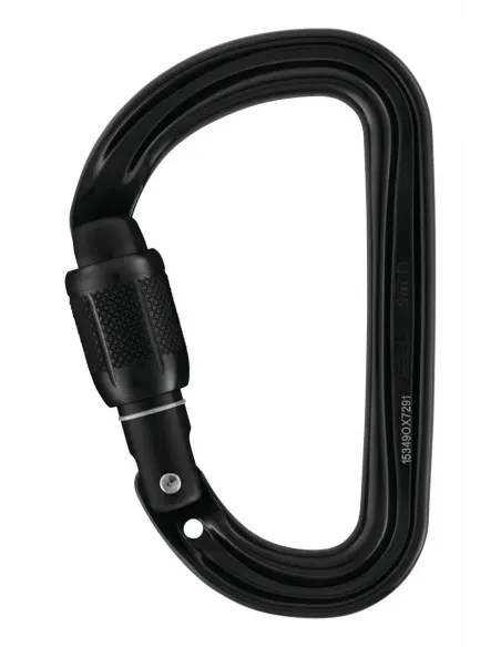 Karabiner Sm'D Screw Lock Schwarz