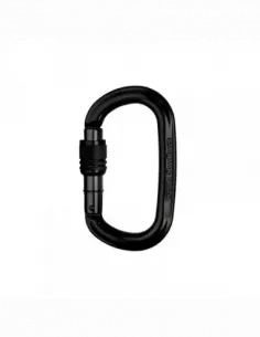 Ozone Screw Lock Black Carabiner
