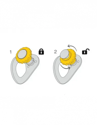 Abnehmbarer Anker mit Verriegelungsfunktion Coeur Pulse 12 Mm