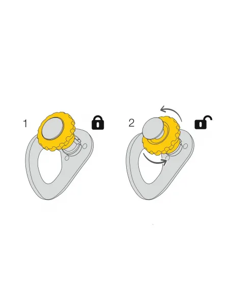 Coeur Pulse 12 mm aftageligt anker med låsefunktion