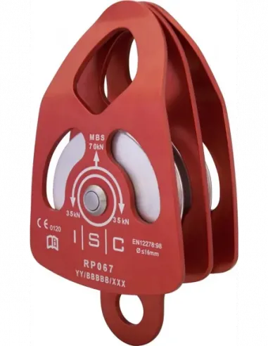 Large Double Prussik 16 mm (bushing) Pulley