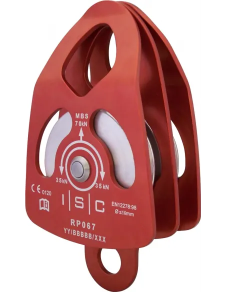 Large Double Prussik 16 mm (bushing) Pulley